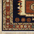 Homeroots Home Decor 9' x 12' Blue and Red Machine Woven Medallion Indoor Area Rug