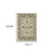 10' X 13' Beige Grey Brown And Charcoal Oriental Power Loom Stain Resistant Area Rug