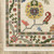 Homeroots Home Decor 10' X 13' Oriental Power Loom Stain Resistant Area Rug, Ivory, Green, Blues, Pink, Yellow, Rust, Brown, Tan, and Grey, With Fringe