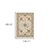10' X 13' Ivory Green Blues Pink Yellow Rust Brown Tan And Grey Oriental Power Loom Stain Resistant Area Rug With Fringe