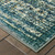 Homeroots Home Decor 10' x 13' Peacock Blue and Ivory Indoor Area Rug