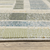 9' X 12' Blue And Green Geometric Area Rug