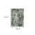 6' X 9' Ivory Grey Charcoal Blue And Navy Abstract Power Loom Stain Resistant Area Rug