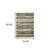 8' X 11' Beige Ivory Charcoal Brown Tan And Grey Abstract Power Loom Stain Resistant Area Rug With Fringe