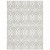Homeroots Home Decor White and Grey Geometric Power Loom Stain Resistant Area Rug White and Grey Geometric Design 10' x 13'