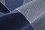 10' X 14' Blue And Silver Wool Geometric Tufted Handmade Area Rug