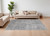 9' X 12' Gray and Silver Abstract Hand Woven Worn Faded Area Rug