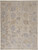 10' X 14' Tan Orange And Blue Floral Hand Knotted Stain Resistant Area Rug
