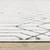 Homeroots Home Decor 8' x 11' White and Grey Geometric Power Loom Stain Resistant Area Rug, White and Grey, 8x11 Feet