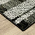 Homeroots Home Decor 10' X 13' Black Grey And Ivory Geometric Power Loom Stain Resistant Area Rug