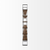Brown Iron and Solid Wood Six Tier Bookcase