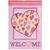 Flag Welcome Hearts 13x18