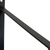 8" Set Of Two Black Metal Wall Mounted Shelf Brackets