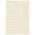 Homeroots Home Decor 10' x 13' Geometric Power Loom Area Rug, Sand Ash Grey and Ivory, Stain Resistant