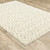 Homeroots Home Decor 10' x 13' Geometric Power Loom Area Rug, Sand Ash Grey and Ivory, Stain Resistant