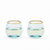 Aqua Bubble Stemless Wine Glass Set By Twine