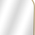 31" Gold Metal Art Deco Arch Accent Mirror