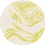 8' Gold And Ivory Abstract Indoor Outdoor Area Rug