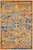 2’ x 3’ Gold and Blue Antique Scatter Rug