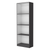 71" Gray And White Wood Four Tier Bookcase