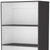 71" Gray And White Wood Three Tier Bookcase with Two Doors