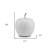 13" White Aluminum Decorative Apple Tabletop Sculpture