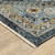 Homeroots Home Decor Oriental Area Rug Red Ivory Blue Navy Gold Grey Power Loom Stain Resistant 10' x 13'