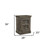 36" Distressed Brown Solid Wood Nightstand