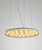 29 X 29 X 7 White Glass Metal Pendant Lamp