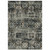 Homeroots Home Decor 6' x 9' Ivory Charcoal Grey Blue Rust Gold and Brown Oriental Power Loom Stain Resistant Area Rug