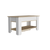40" Oak and White Storage Bench with Flip Top