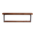 36" Set Of Two Black And Brown Wood And Metal Two Level Accent Shelf