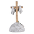 Tabletop Cross On Stone He Is Risen 7.5H