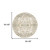 Homeroots Home Decor 8' Round Oriental Area Rug, Beige and Ivory, Power Loom Stain Resistant