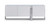 91" X 18" X 32" White Glass Steel Buffet