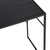 39" Brown and Black Wood and Metal H-Shape Computer Desk