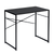 39" Brown and Black Wood and Metal H-Shape Computer Desk