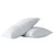 Set of Two White Linen Standard Pillowcases
