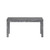 35" Gray Rustic and Distressed Rectangular Solid Wood Dining Table