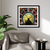 Courtside Market Grand Central - Stain Glass Clock Framed Canvas