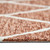 9' X 13' Rust And Ivory Wool Argyle Hand Hooked Area Rug