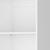 71" White Wood Five Tier Bookcase