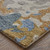 Homeroots Home Decor 8' X 10' Gray Blue and Gold Wool Abstract Tufted Handmade Stain Resistant Area Rug