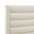 Cream Velvet Upholstered Full Bed Frame