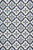 5' x 7' Ivory or Blue Geometric Mosaic Indoor Outdoor Area Rug