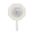 4" Pearl And White Cast Iron Sand Dollar Wall Hook