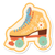 Sticker Floral Skate Rolling With Jesus