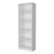 71" White Wood Five Tier Bookcase