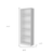 71" White Wood Five Tier Bookcase