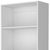 71" White Wood Five Tier Bookcase